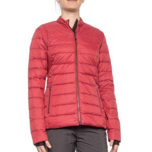Pajar Erika Short Down Puffer Jacket Red Packable Women's XS